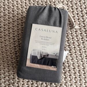 Queen Linen Blend Bedskirt Dark Gray
- Casaluna
